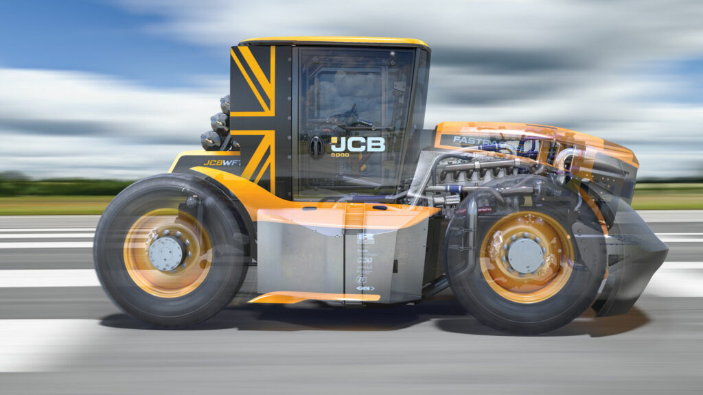 JCB Fastrac 2 é o trator mais rápido do mundo, diz o livro Guiness de