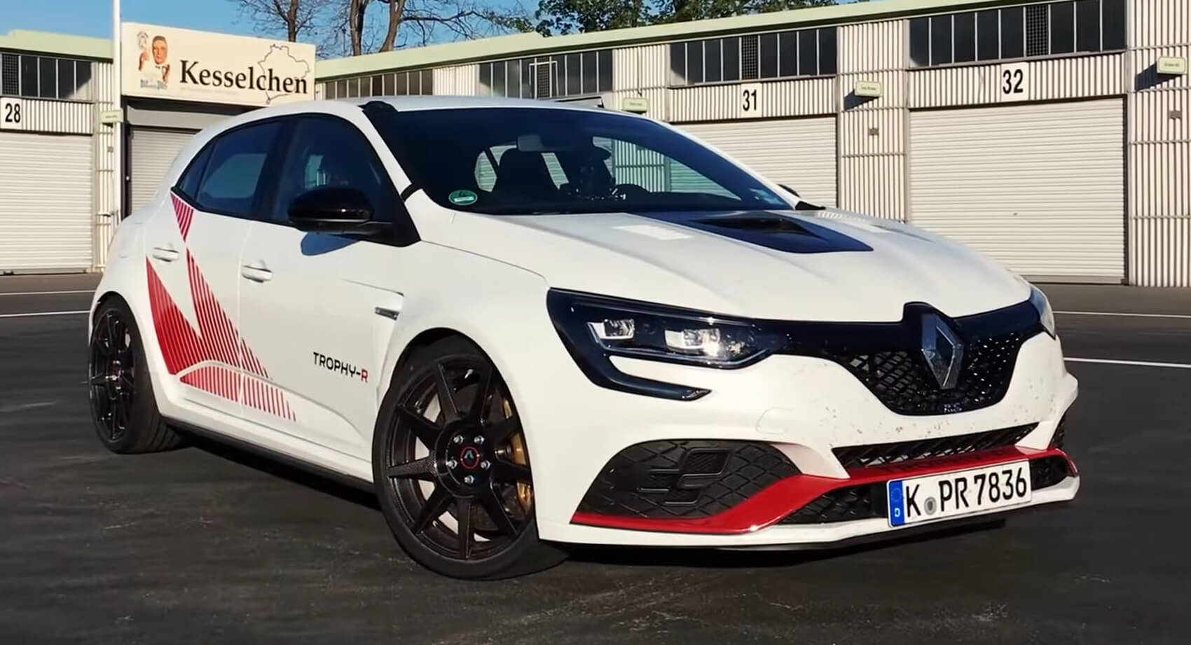 Carro Corrida Francês Pista Renault Megane — Fotografia de Stock