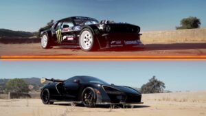 “Hoonicorn Mustang” de Ken Block enfrenta McLaren Senna em drag race thumbnail
