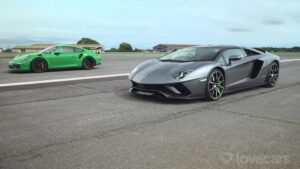 Lamborghini Aventador S e Porsche 911 GT3 RS frente a frente em duelo de titãs thumbnail