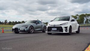 Duelo Gazoo Racing. Toyota GR Yaris contra o GR Supra em Drag Race thumbnail