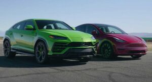 Lamborghini Urus enfrenta Tesla Model Y em drag race thumbnail
