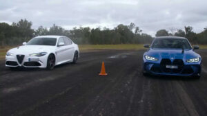 BMW M3 Competition enfrenta rival Alfa Romeo Giulia Quadrifoglio thumbnail