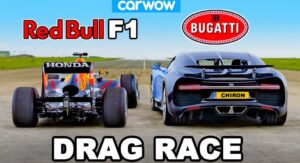 Os 1500 cv do Bugatti Chiron são suficientes para vencer um carro de Fórmula 1? thumbnail