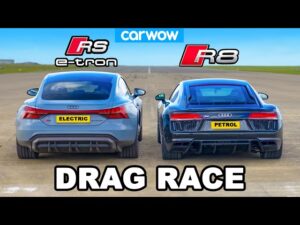 Audi RS E-Tron GT enfrenta Audi R8 em duelo gasolina vs elétrico thumbnail