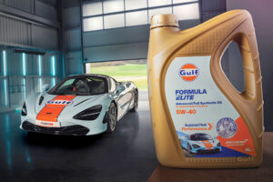 Primeiro abastecimento de óleo em cada McLaren é feito com o Gulf Formula Elite thumbnail