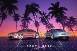 Alpine revela edição especial do A110, decorado com as cores de Miami South Beach thumbnail