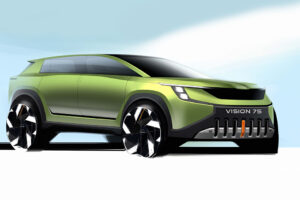 Depois do interior, a Škoda revela agora o desenho da carroçaria do Vision 7S thumbnail