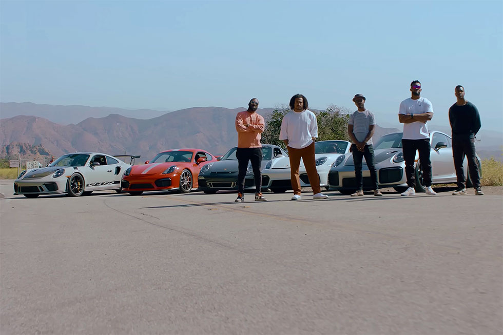 Ein Roadtrip in Kalifornien mit Fußballern und ihrem Porsche