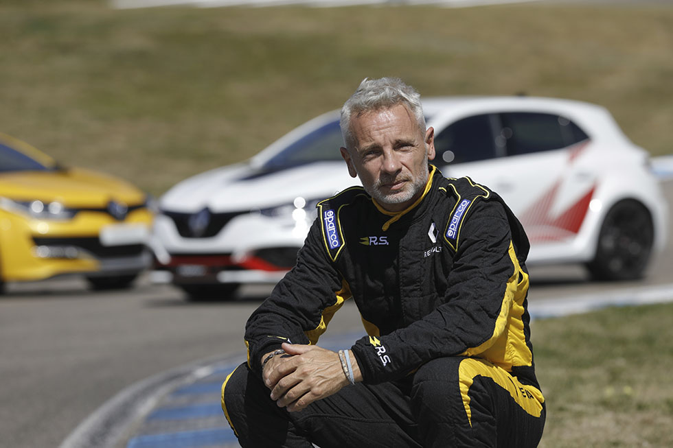 Carro Corrida Francês Pista Renault Megane — Fotografia de Stock