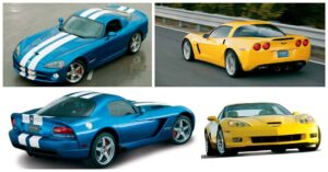 Super potência americana Clássica: Chevrolet Corvette Z06 vs Dodge Viper Coupe SRT-10 thumbnail